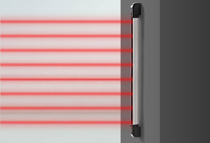 Sensor de barreira infravermelho ativo Oito feixes - IVA 7100 OCTA