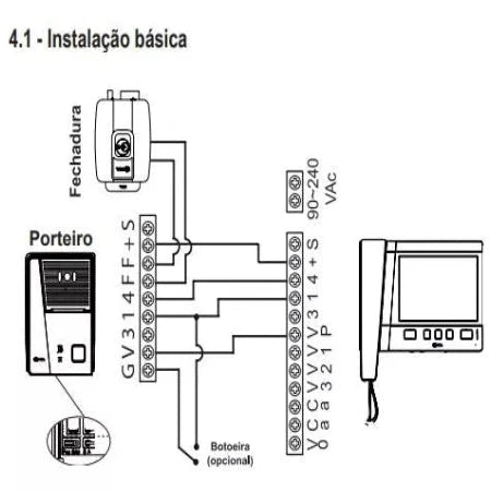 Vídeo Porteiro HDL Advance 7 Polegadas