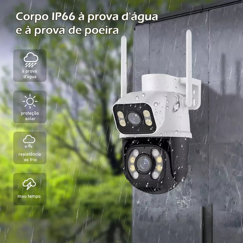 Câmera Wifi Smart Dual-Lens 6MP