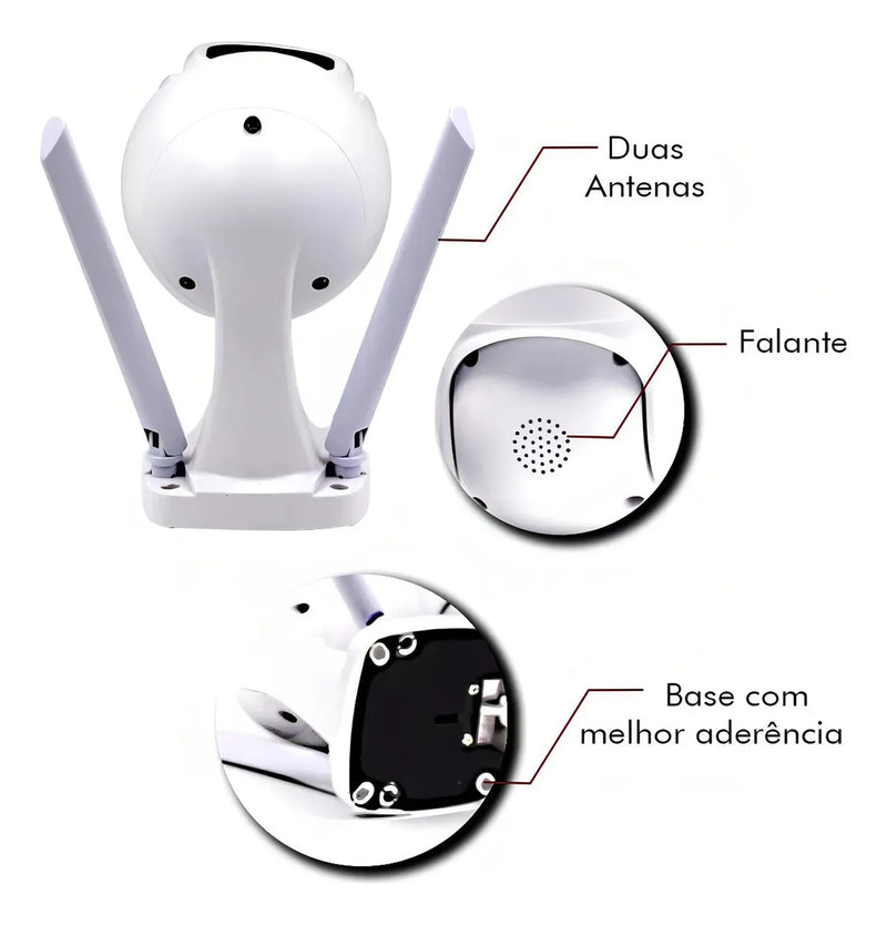 Câmera Wifi Smart Mono-Lens