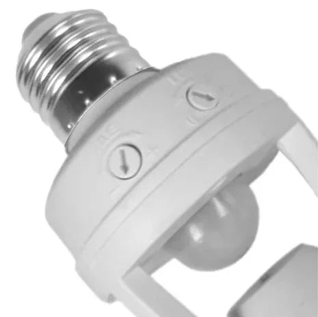 Sensor de Presença e Fotocélula para Soquete E27, Bivolt, Branco, 6026, DNI