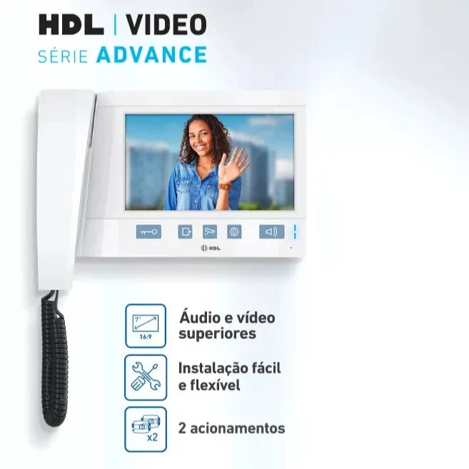 Vídeo Porteiro HDL Advance 7 Polegadas