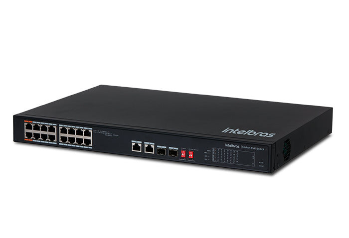 SF 1822 Hi-PoE Switch 16 portas Fast Ethernet Intelbras